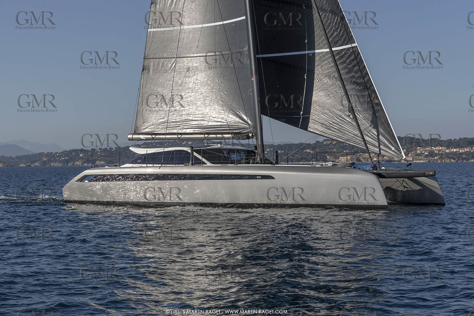 16 02 2019, Porquerolles (FRA,83), Gunboat 68 sail testing  3