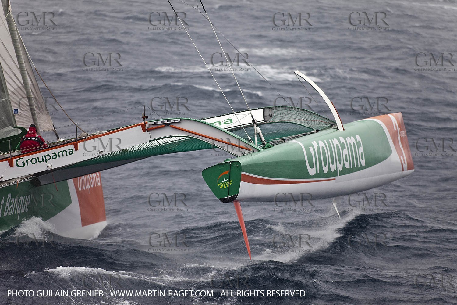 05 14 09 - Marseilles - Mediterranean Record - Groupama 3 - Franck Cammas - G Class - Start from Marseilles to Carthage (Tunisia)