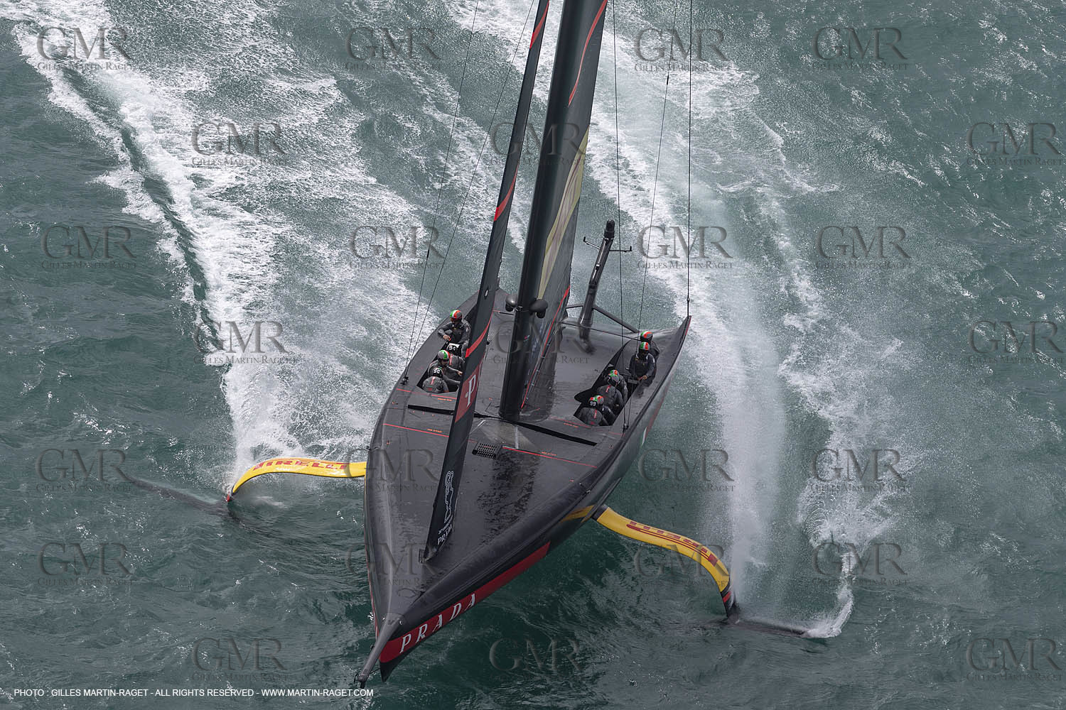 10 12 2020 - Auckland (NZL) - 36th America's Cup - Practice Sessions - Day 2 -Luna Rossa Prada Pirelli Team