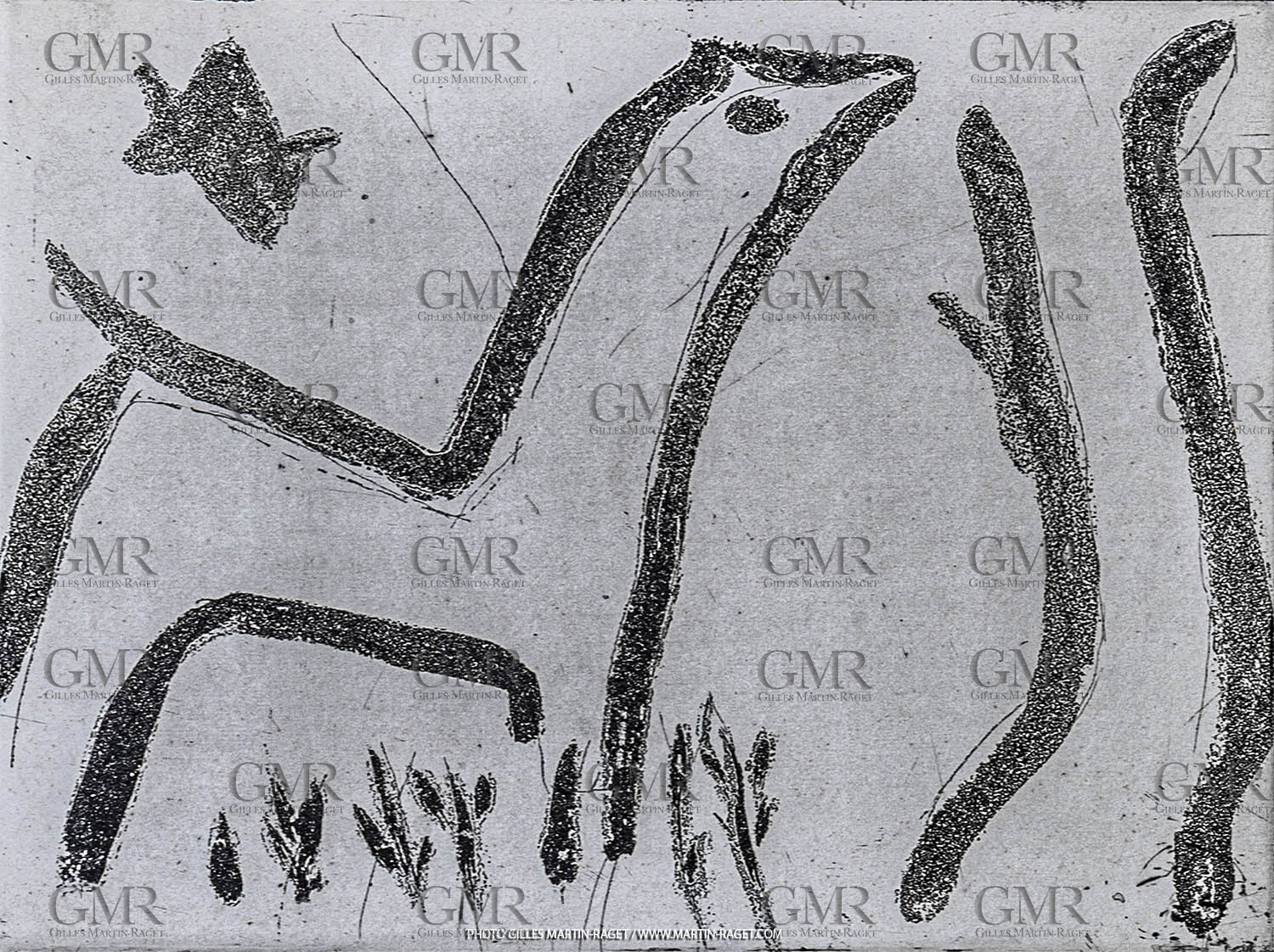 12 07 2020, St Rémy de Provence (FRA, 13) Oeuvre Germaine Richier, gravure