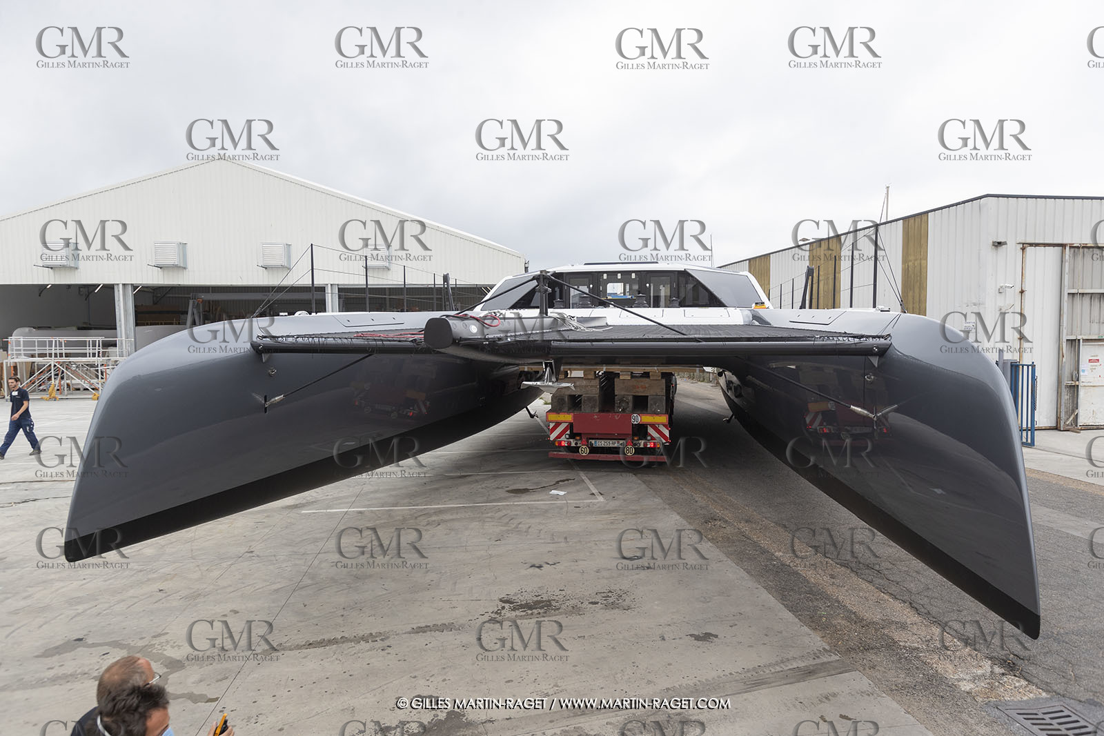 21 07 2020, La Grande Motte (FRA), Gunboat, Gunboat 68 SeaTilt out of the shed