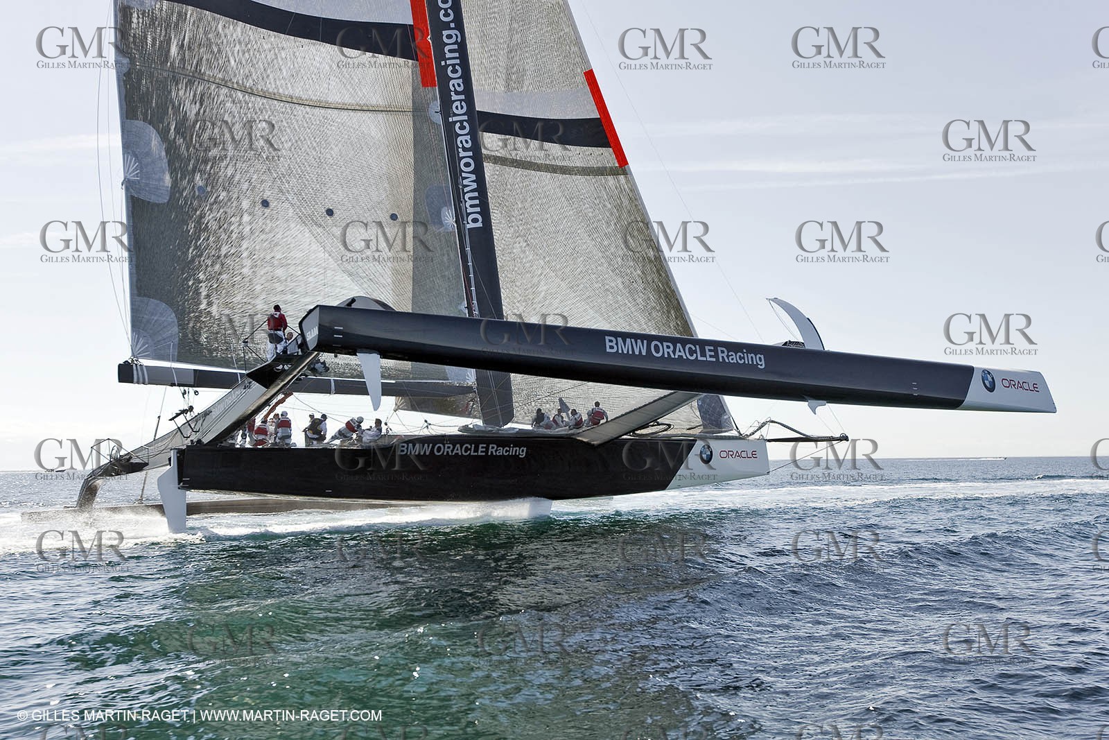 04 09 2008 - Anacortes (WA, USA) - America's Cup - BMW ORACLE Racing - 90 ft trimaran sea trials - Day 3