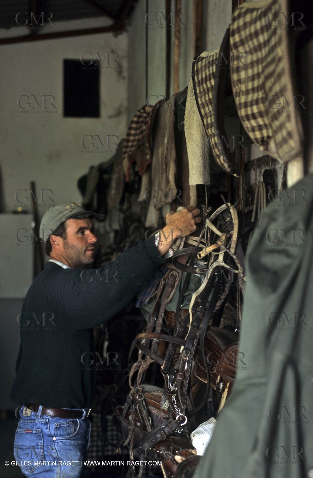 Arles - Camargue gardians (cow boys) at work
