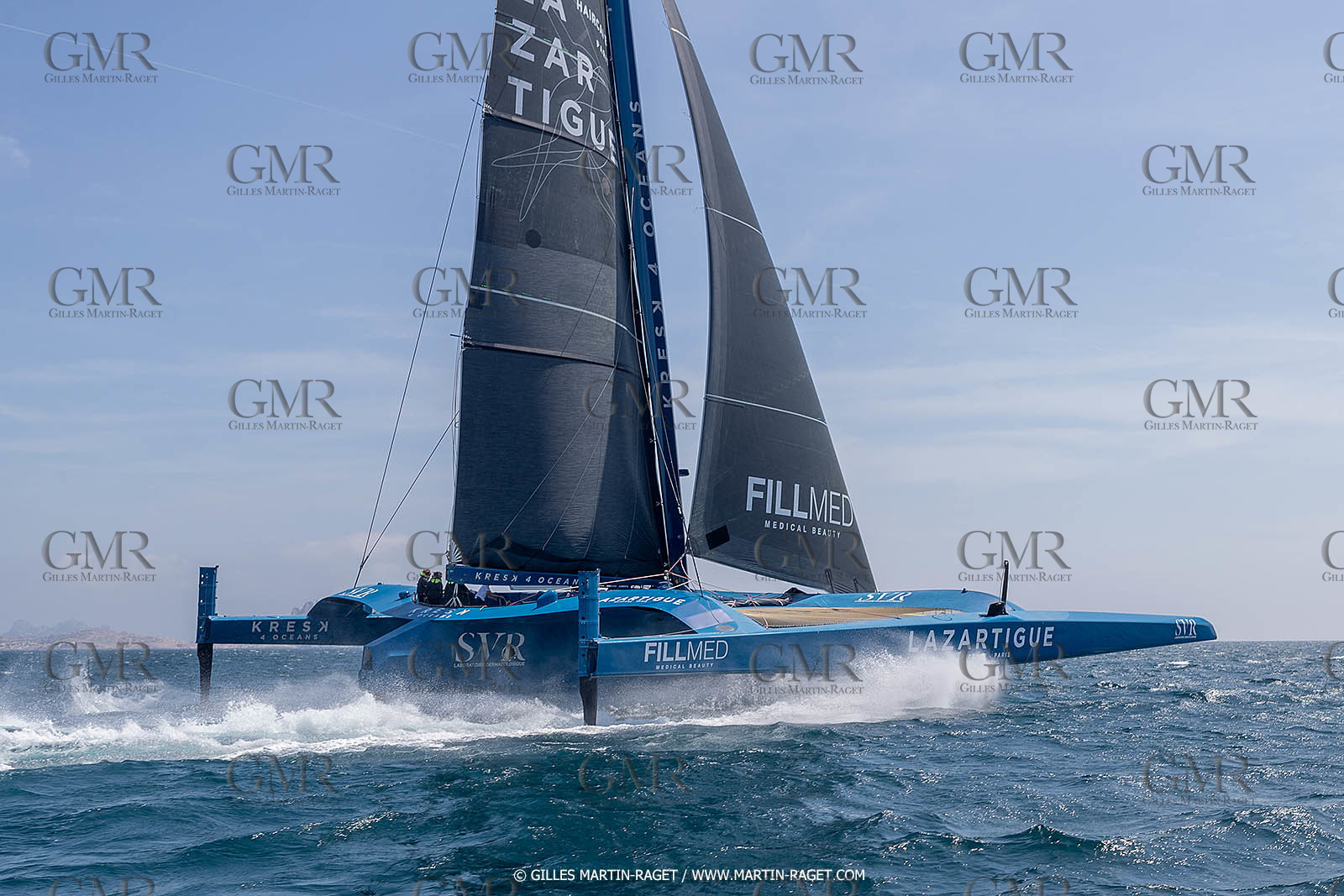 18 05 2022, Marseille (FRA), APremière navigation du trimaran Ultim SVR LAZARTIGUE à Marseille