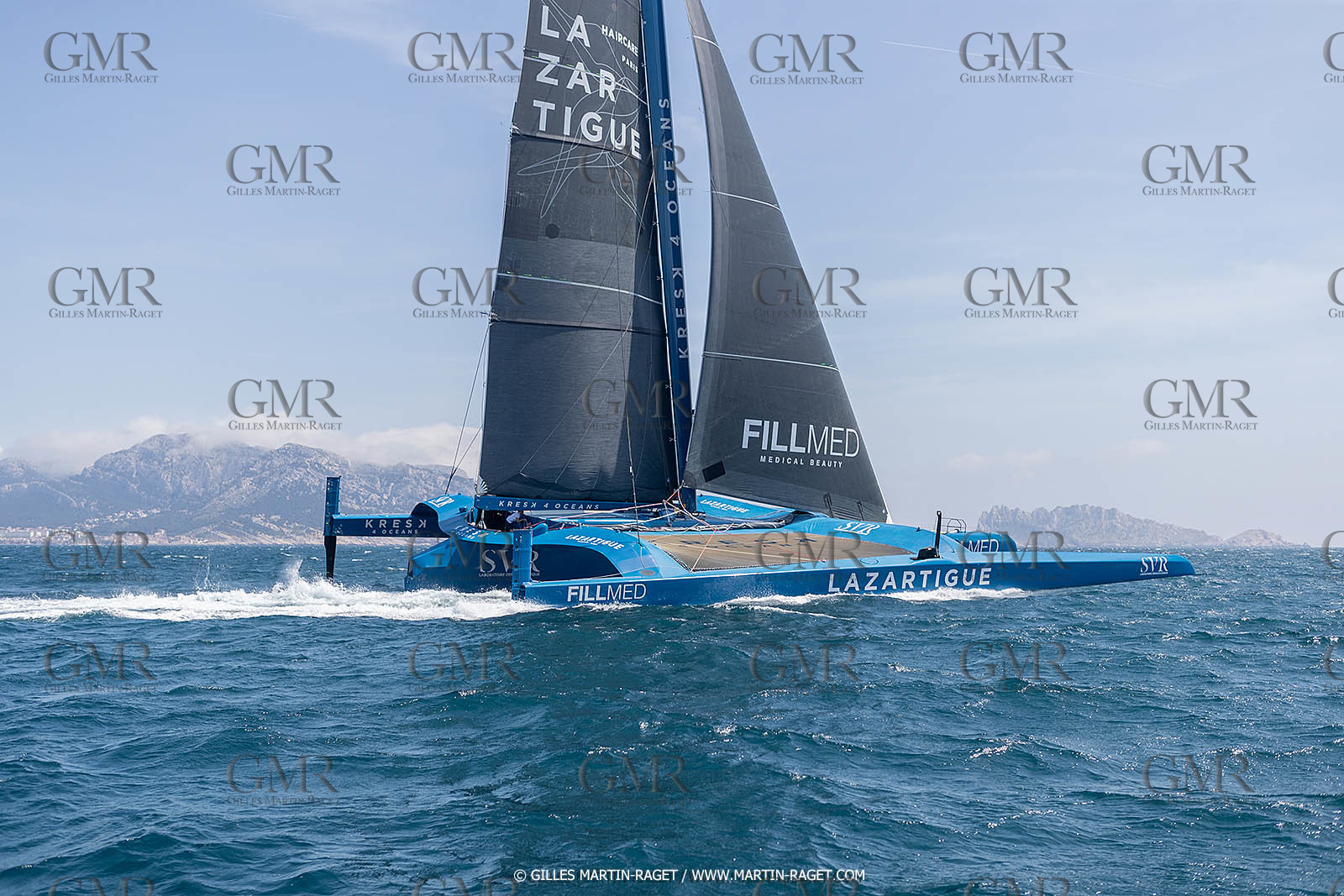18 05 2022, Marseille (FRA), APremière navigation du trimaran Ultim SVR LAZARTIGUE à Marseille