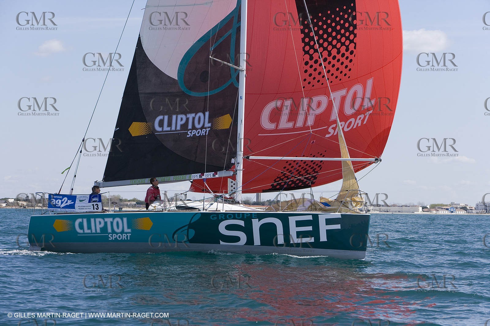 27 03 08- La Grande Motte- (FRA,34) Transat AG2R 2008- Jean-Paul Mouren- Laurent Pellecuer