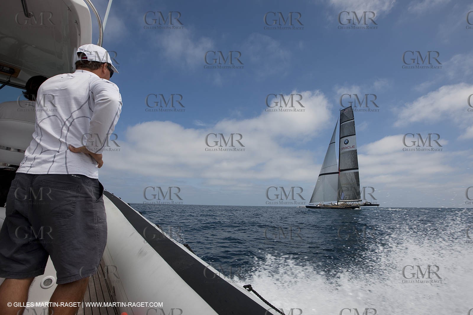 08 07 2009 - San Diego (USA,CA) -33rd America's Cup - BMW ORACLE Racing - First sea trials .of the newly modified BOR 90 trimaran