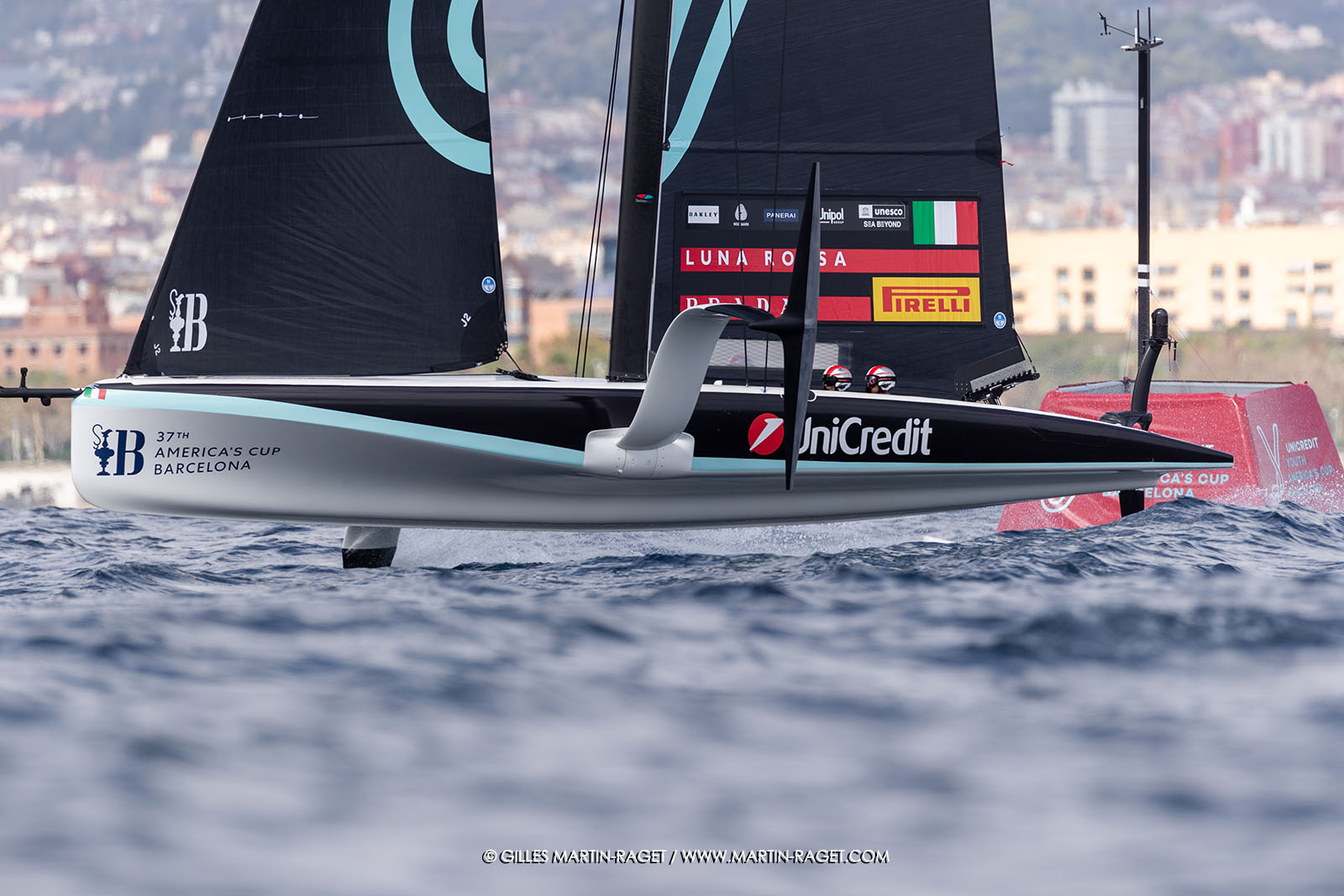 18 09 2024, Barcelona (ESP), Unicredit Youth America's Cup, Race Day 2