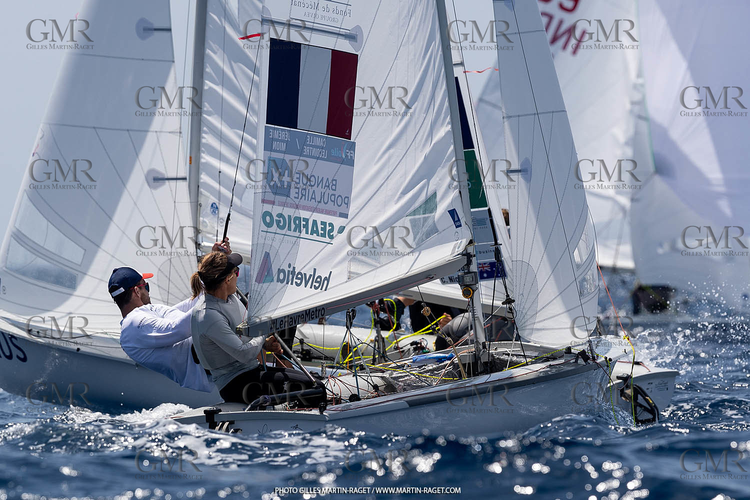 09 07 2023, Marseille (FRA), Paris 2024 Sailing Test Event, Race Day 1, 470