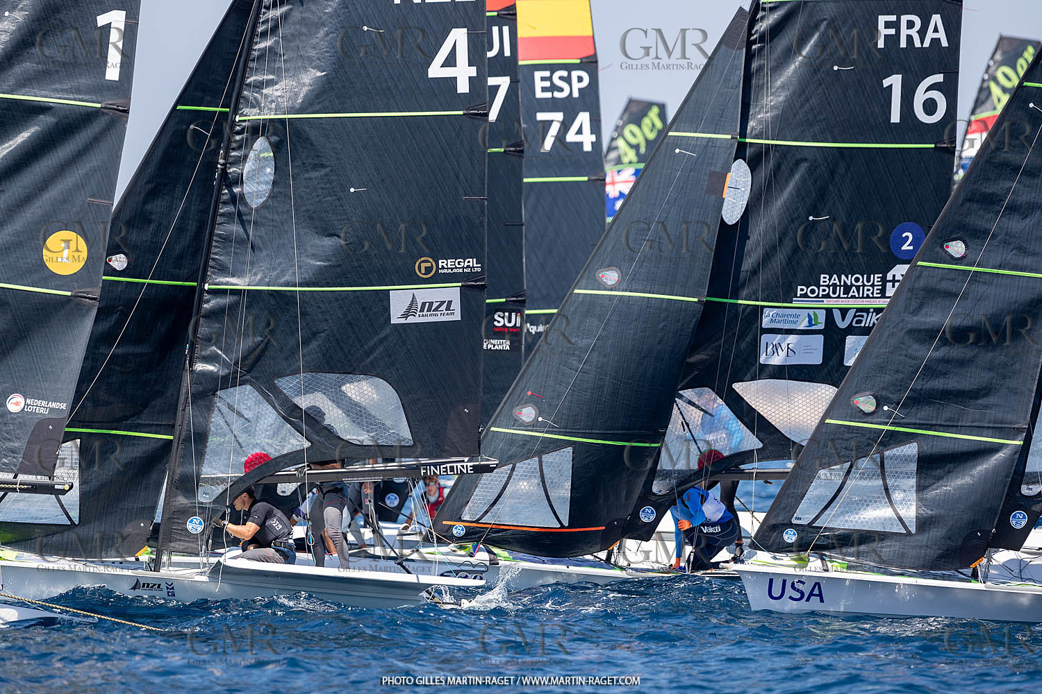 16 07 2023, Marseille, (FRA), Paris 2024 Olympic Games 2024 Sailing Test Event, Day 8, Medal race 49er Men