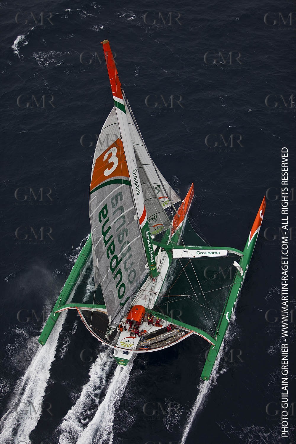 05 14 09 - Marseilles - Mediterranean Record - Groupama 3 - Franck Cammas - G Class - Start from Marseilles to Carthage (Tunisia)