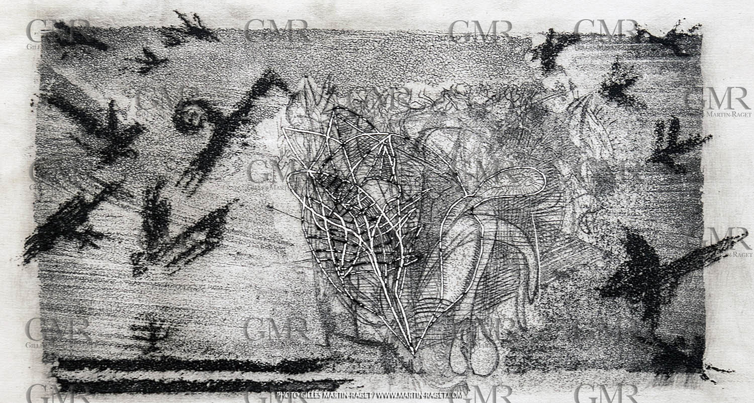 12 07 2020, St Rémy de Provence (FRA, 13) Oeuvre Germaine Richier, gravure