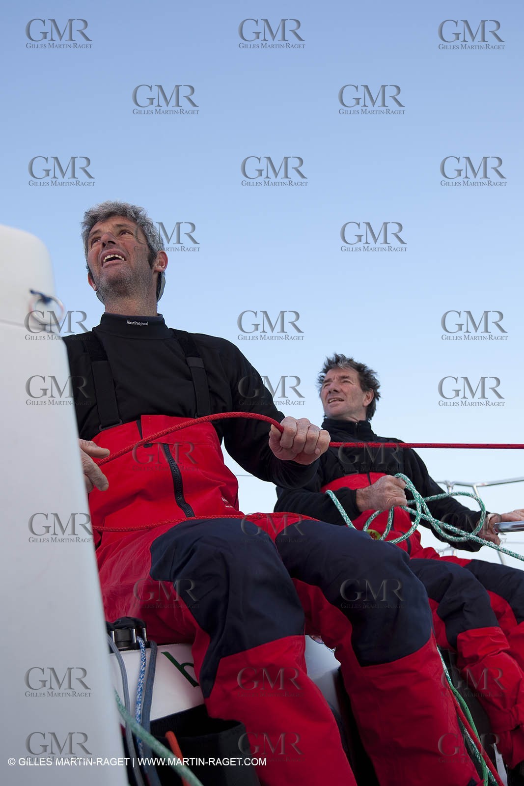 13 03 2010 -  La Grande Motte   Port Camargue (FRA) - Groupe Bel - Kito de Pavant   Sebastien Audigane training for Transat AG2R