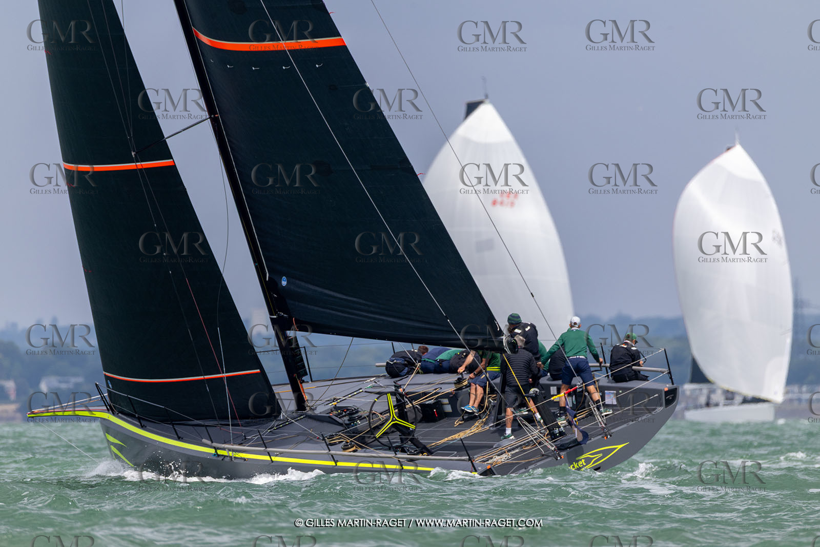 23 07 2025, Cowes (UK, IOW), Admiral's Cup 2025, Inshore racing Day 2, Django Wallyrocket 51, Yacht Club Costa Smeralda (ITA)