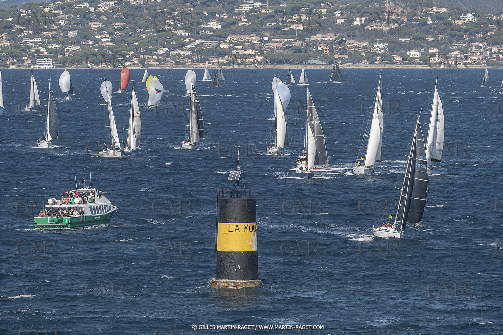 28 09 2022? Saint-Tropez,(FRA,83), Les Voiles de Saint-Tropez 2022 Régate N° 2 poup les modernes, navigation libre pour les grandes goélettes