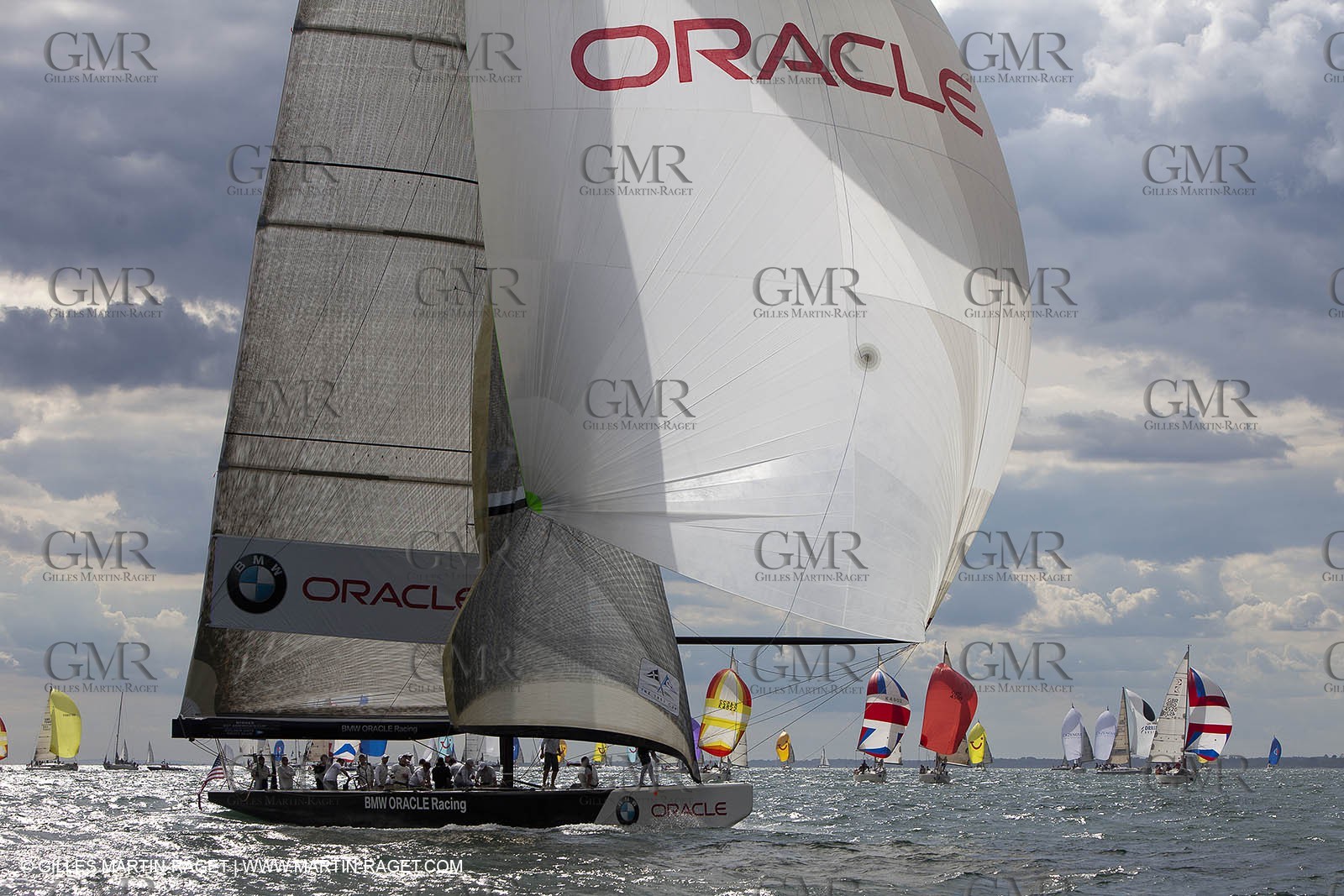 02 08 2010 - Cowes (UK, IOW) 1851 Cup -  BMW ORACLE Racing - Training Day.