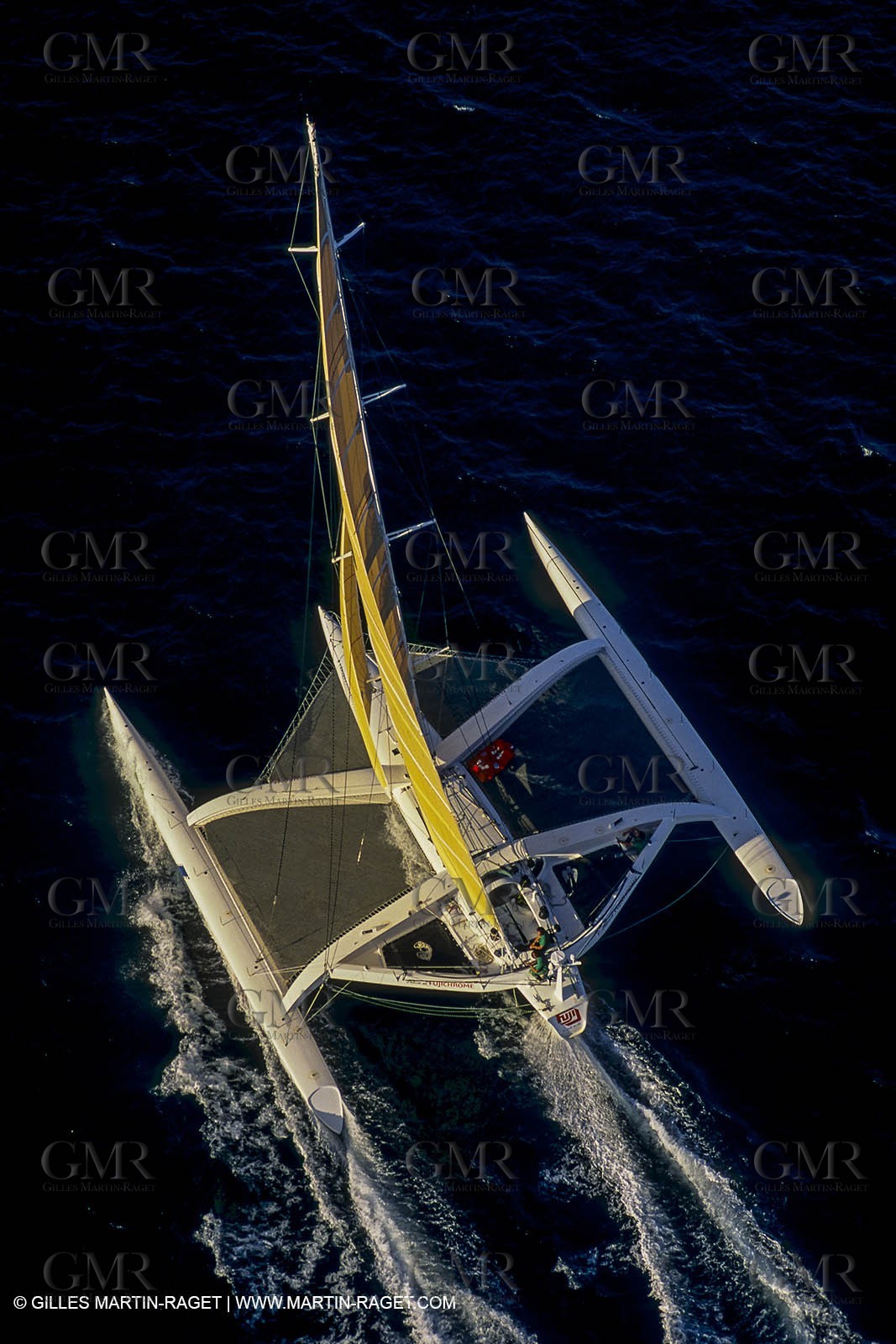 Sailing, Offshore Racing, Route du Rhum 1990, Fujichrome, Mike Birch