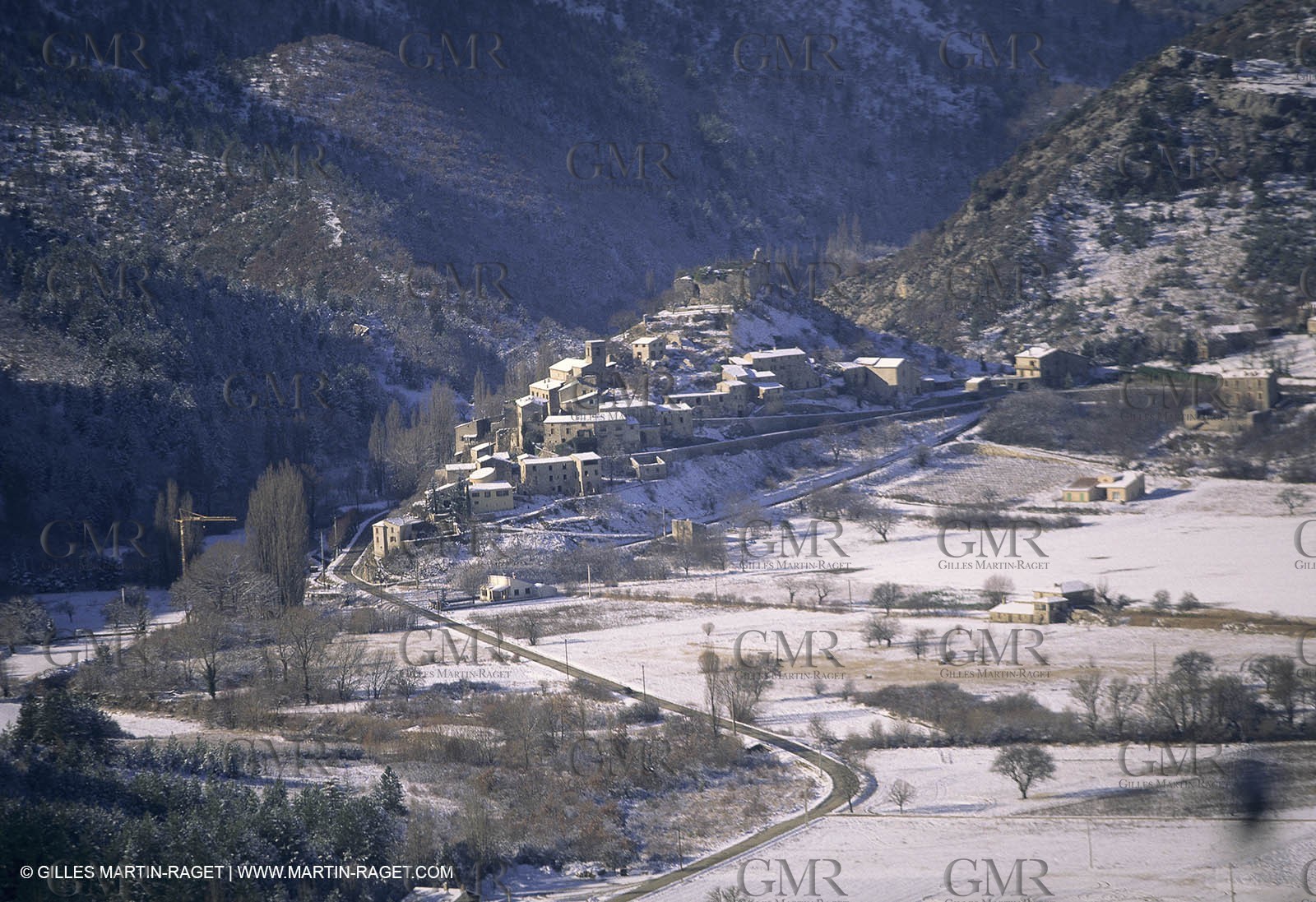 Provence under snow