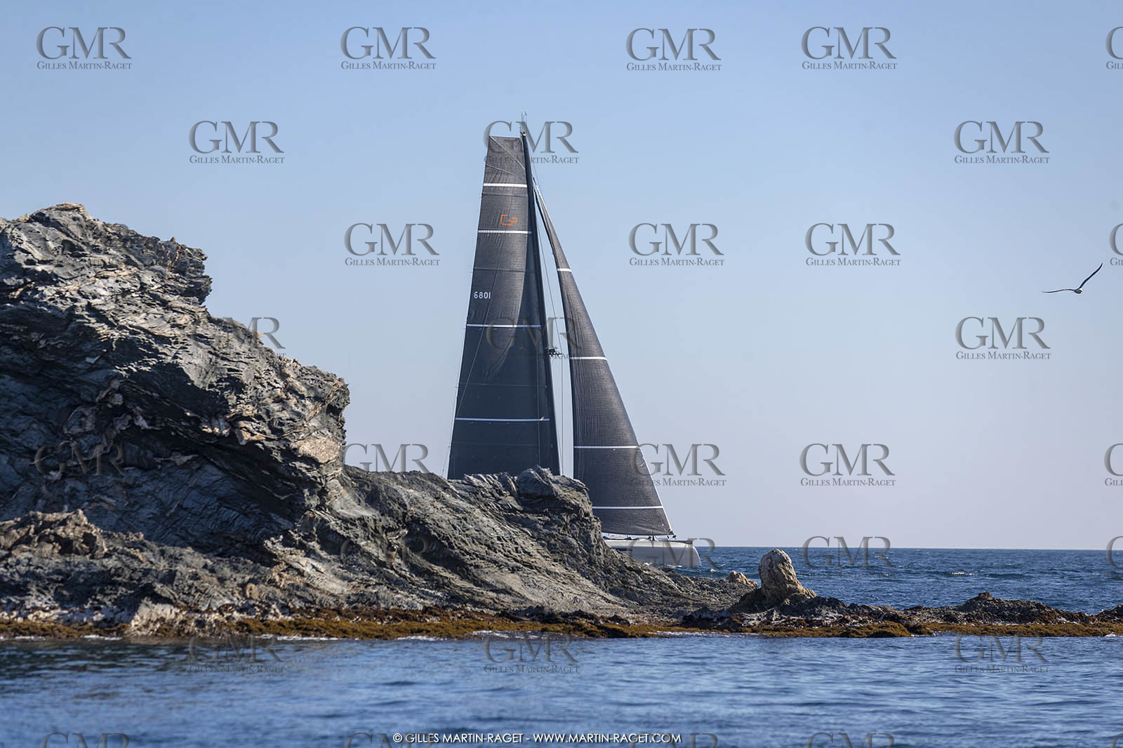 16 02 2019, Porquerolles (FRA,83), Gunboat 68 sail testing  3