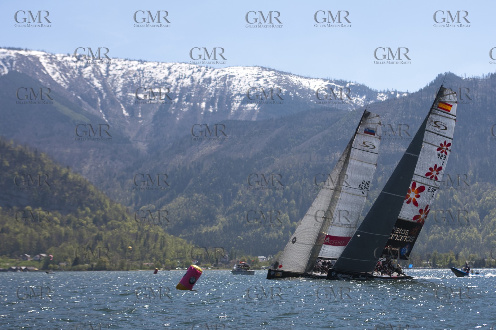 29 04 2010 - Gmunden (Lake Traunsee, Austria) - RC44 World Championship 2010 - BMW ORACLE Racing - Racing Day 1