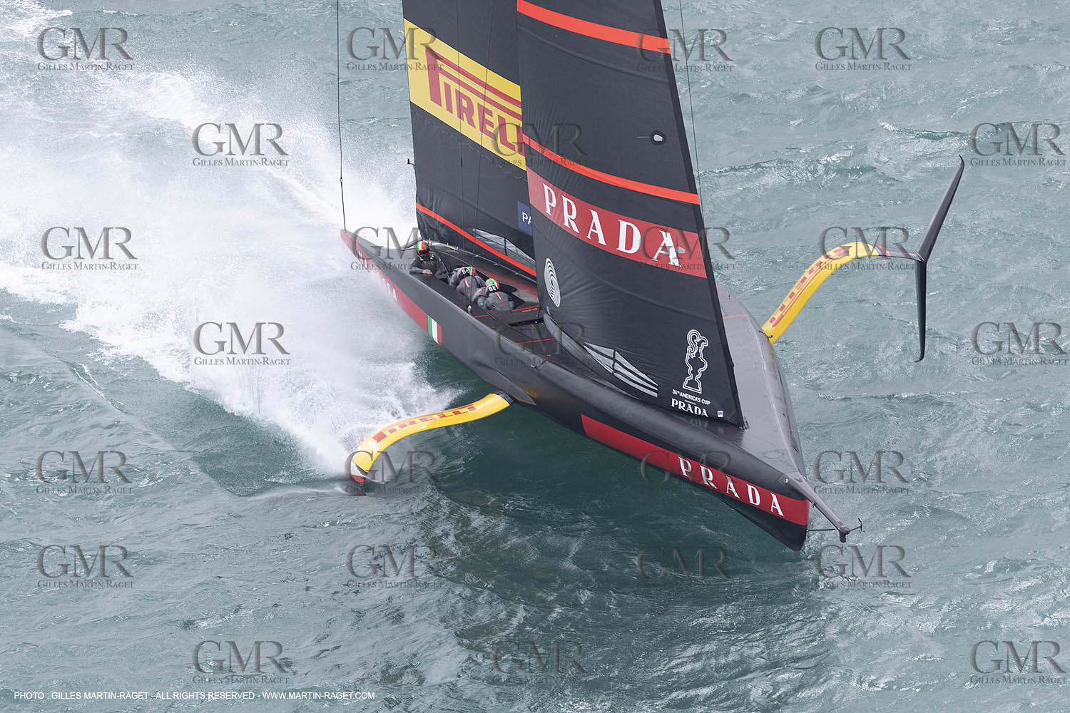 10 12 2020 - Auckland (NZL) - 36th America's Cup - Practice Sessions - Day 2 -Luna Rossa Prada Pirelli Team