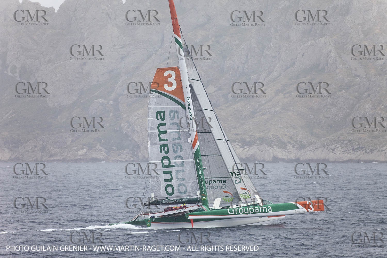 05 14 09 - Marseilles - Mediterranean Record - Groupama 3 - Franck Cammas - G Class - Start from Marseilles to Carthage (Tunisia)