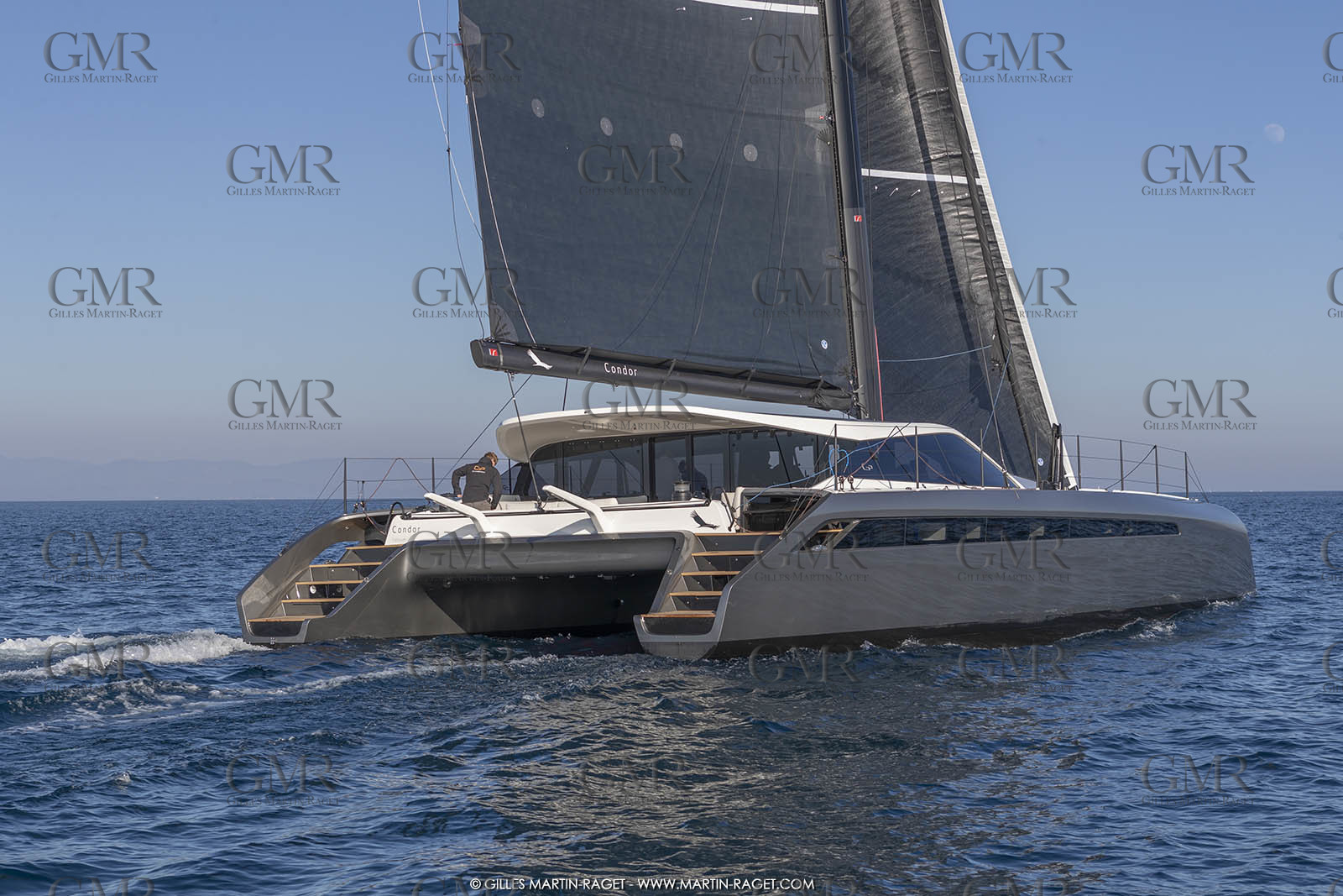 16 02 2019, Porquerolles (FRA,83), Gunboat 68 sail testing  3