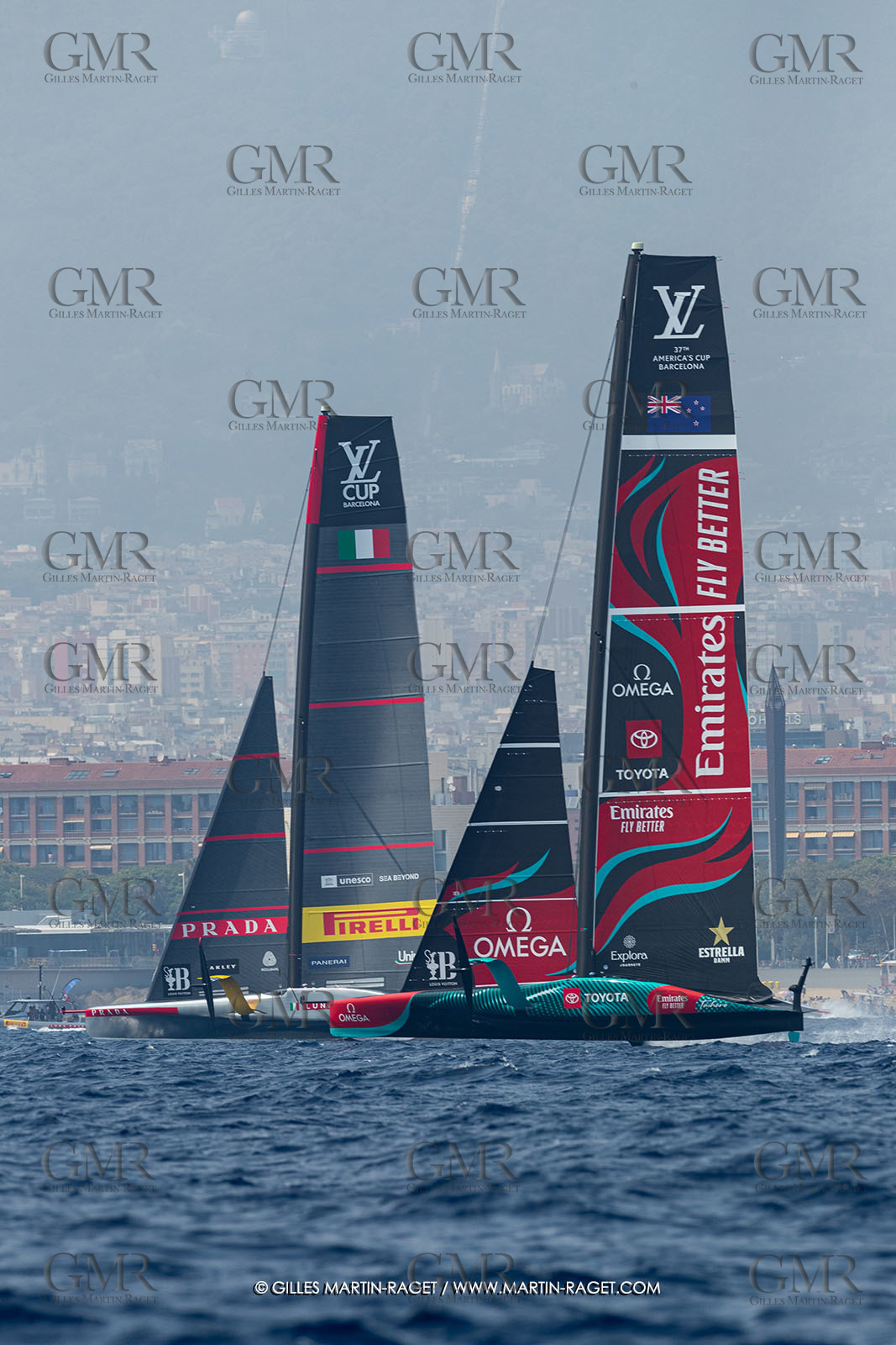 22 08 2024, Barcelona (ESP), Louis Vuitton 37th America's Cup, Louis Vuitton Preliminary Regatta, Race Day 1