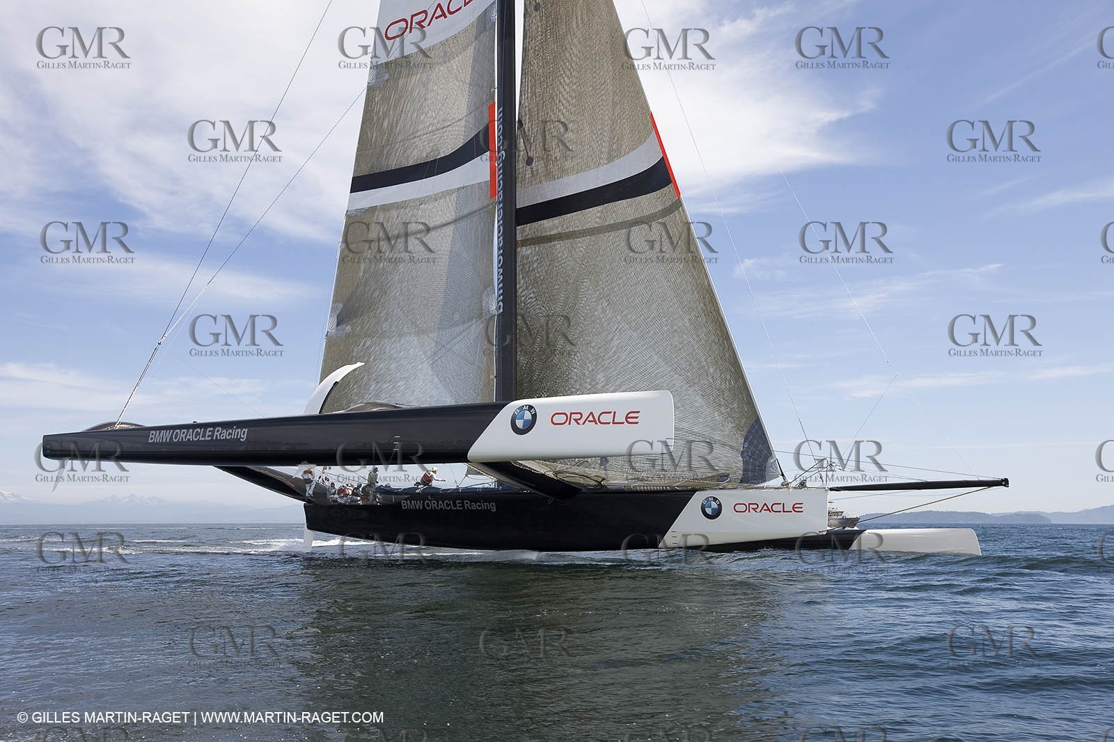 08 09 2008 - Anacortes (WA, USA) - America's Cup - BMW ORACLE Racing - 90 ft trimaran sea trials - Day 6