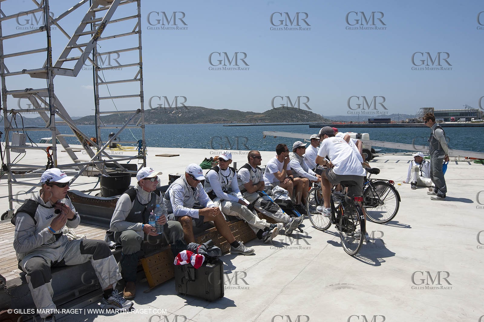 18 05 2010 - La Maddalena (ITA, Sardinia) Louis Vuitton Trophy - BMW ORACLE Racing - Training