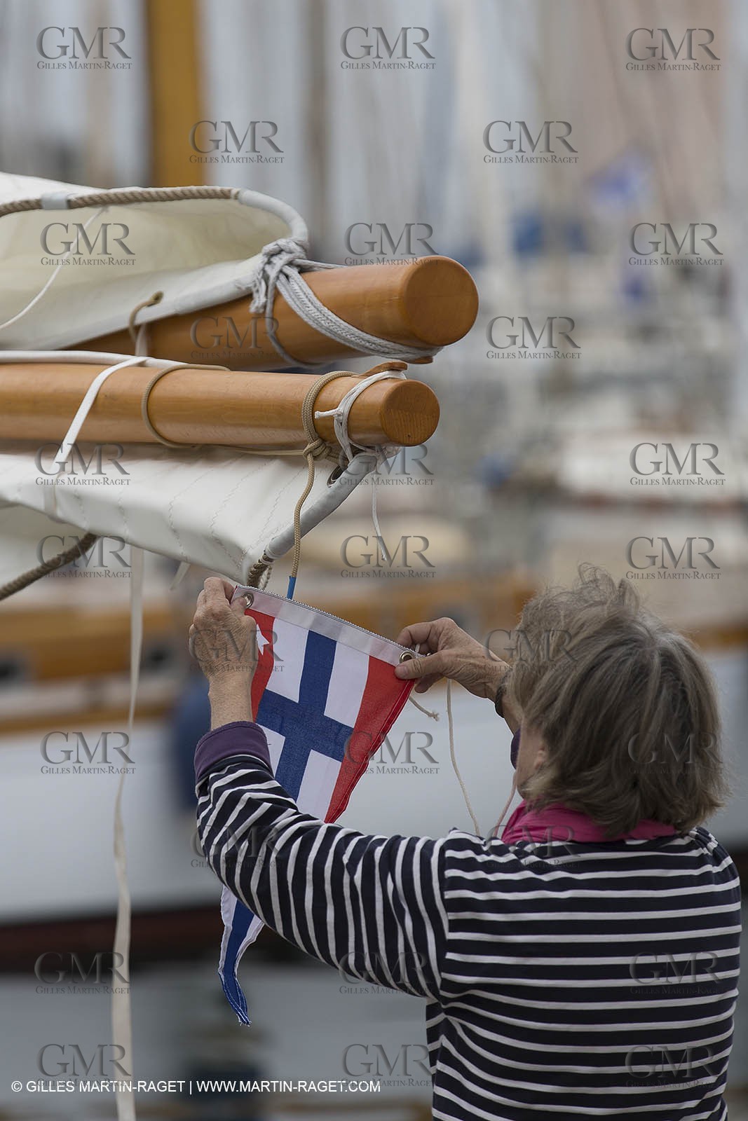 05 05 2013 - Marseille (FRA,13) Alcyon, first sea trials, Edith Frilet rig the Société Nautique de Marseille flag