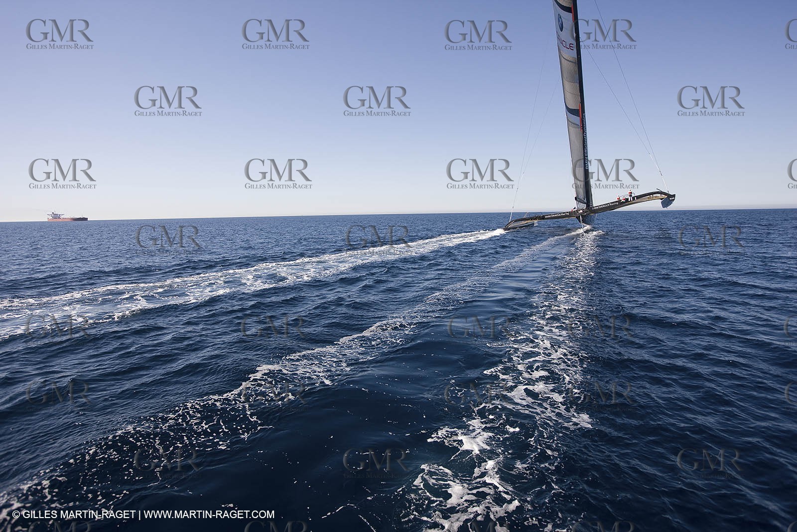 18 11 2008 - San Diego (CA, USA) - America's Cup - BMW ORACLE Racing - 90 ft trimaran sea trials - San Diego