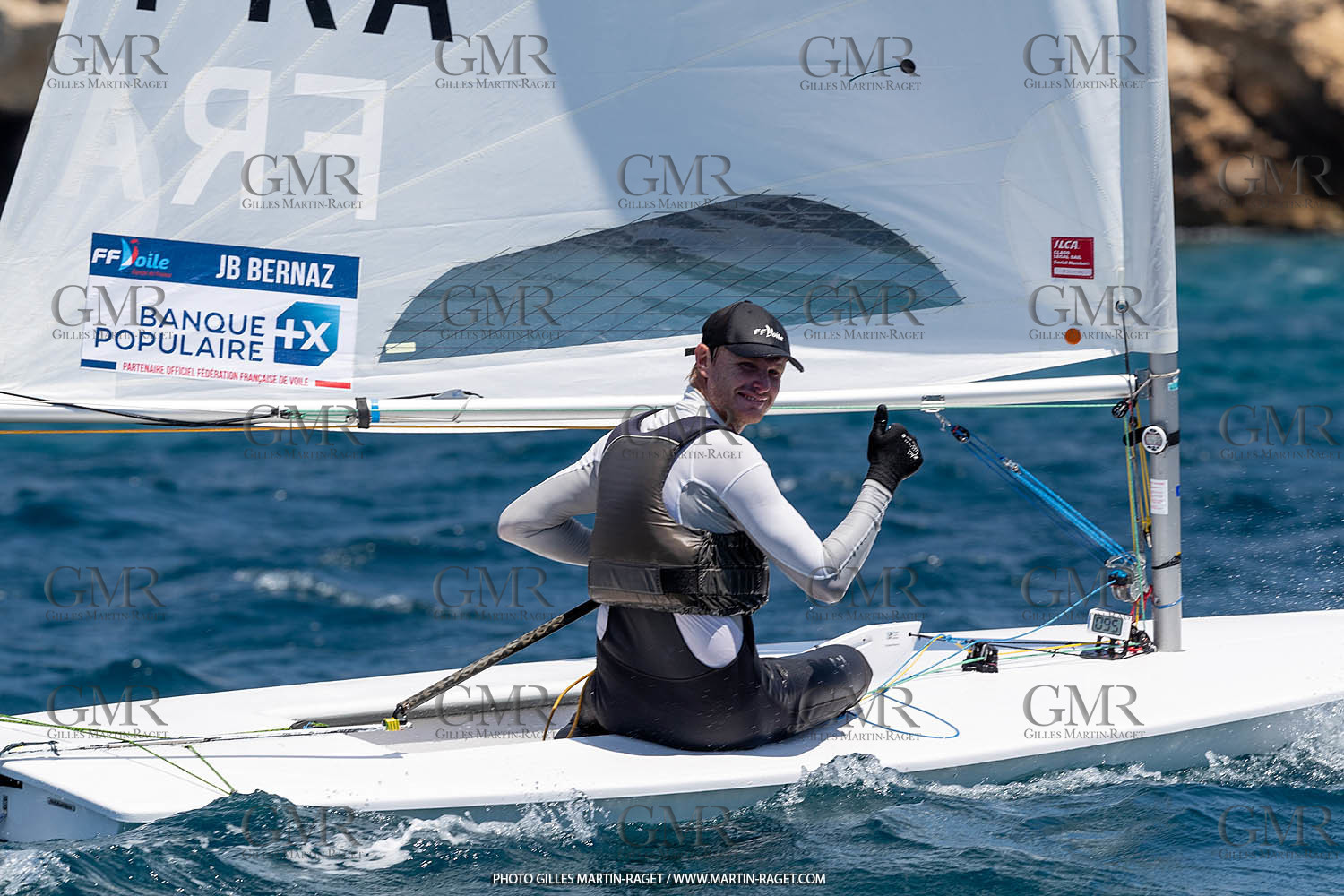 15 07 2023, Marseille (FRA), Paris 2024 Olympic Games Sailing Test Event, Day 6, Ilca 7 Medal race