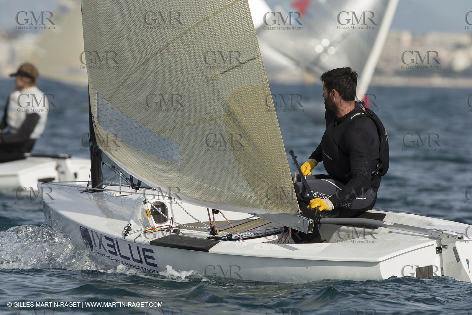 14 02 2014,  Cannes (FRA,06), FINN Cannes International Sailing week - Thomas Lebreton (FRA)