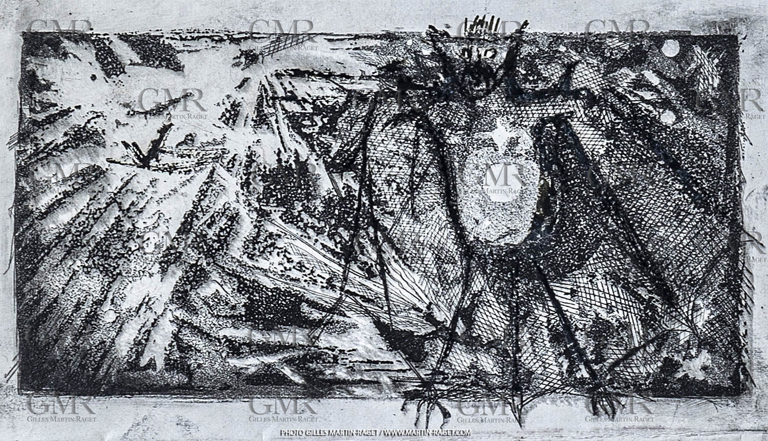 12 07 2020, St Rémy de Provence (FRA, 13) Oeuvre Germaine Richier, gravure