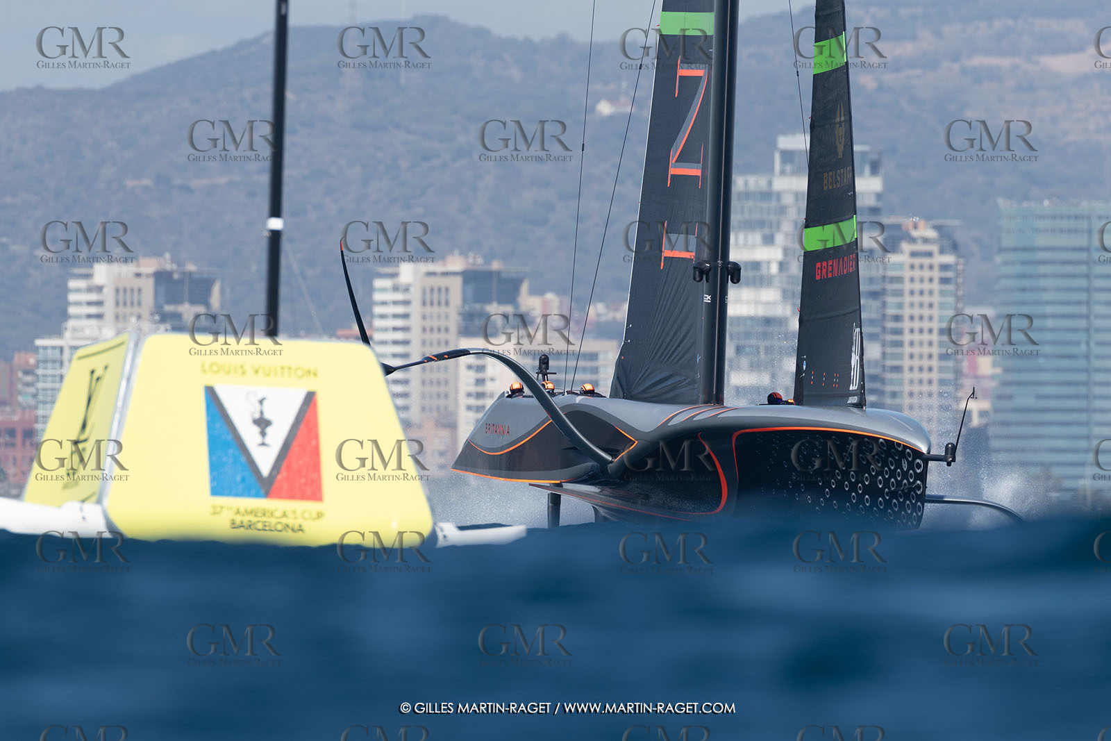 26 09 2024, Barcelona (ESP), 37th America's Cup, Louis Vuitton Cup Final, Race Day 1