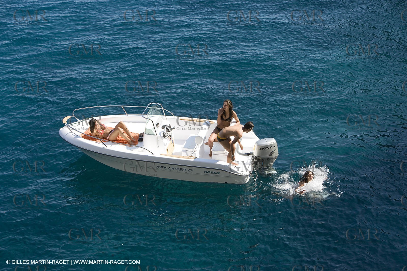 Motor boat mooring