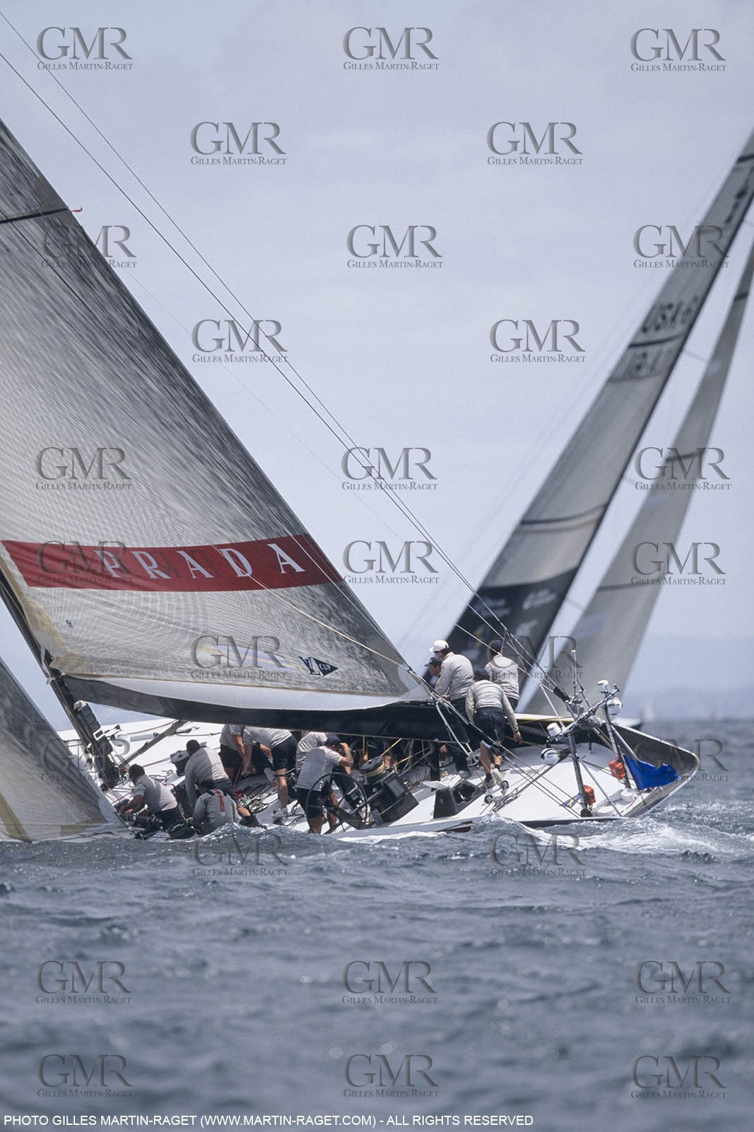 Sailing, Yacht Racing, America's Cup XXX, Auckland (NZL), 2000, Louis Vuitton Cup Final, AMerica True Vs Luna Rossa