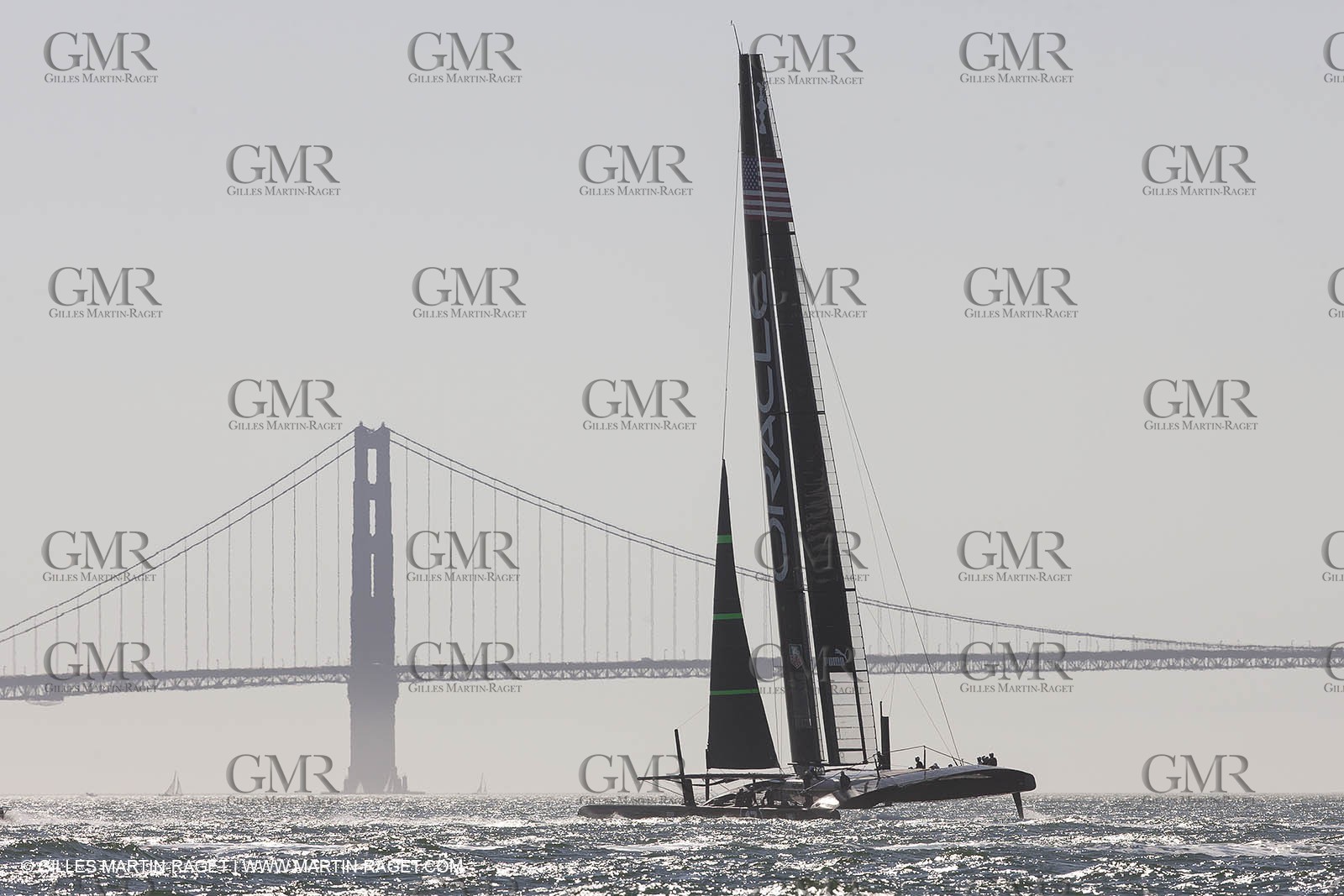 01 10 2012, San Francisco (USA,CA), 34th America's Cup, ORACLE Team USA AC72 training