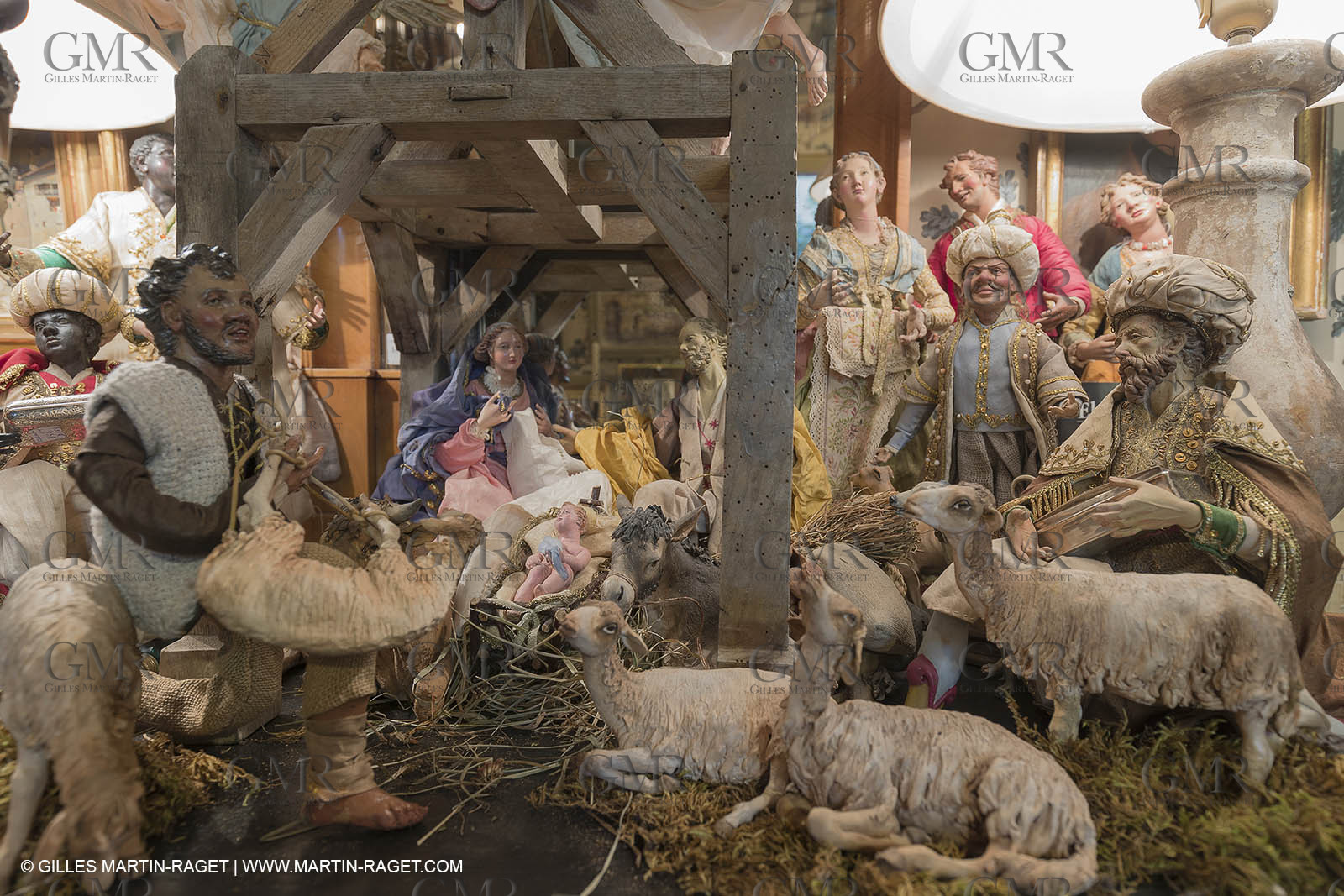 27 01 2018; L'isle sur Sorgue (FRA; 84); Les antiquaires; Crèche et santons de Jean-Jacques Bourgeois