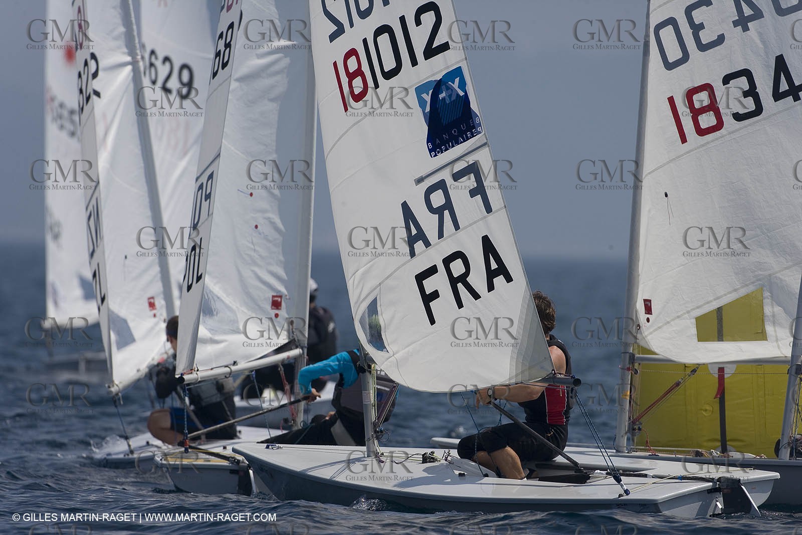 23 04 2007 - Semaine Olympique Française 2007 - Hyères - Jour 2 - Team France - Laser - Pruvot Corentin