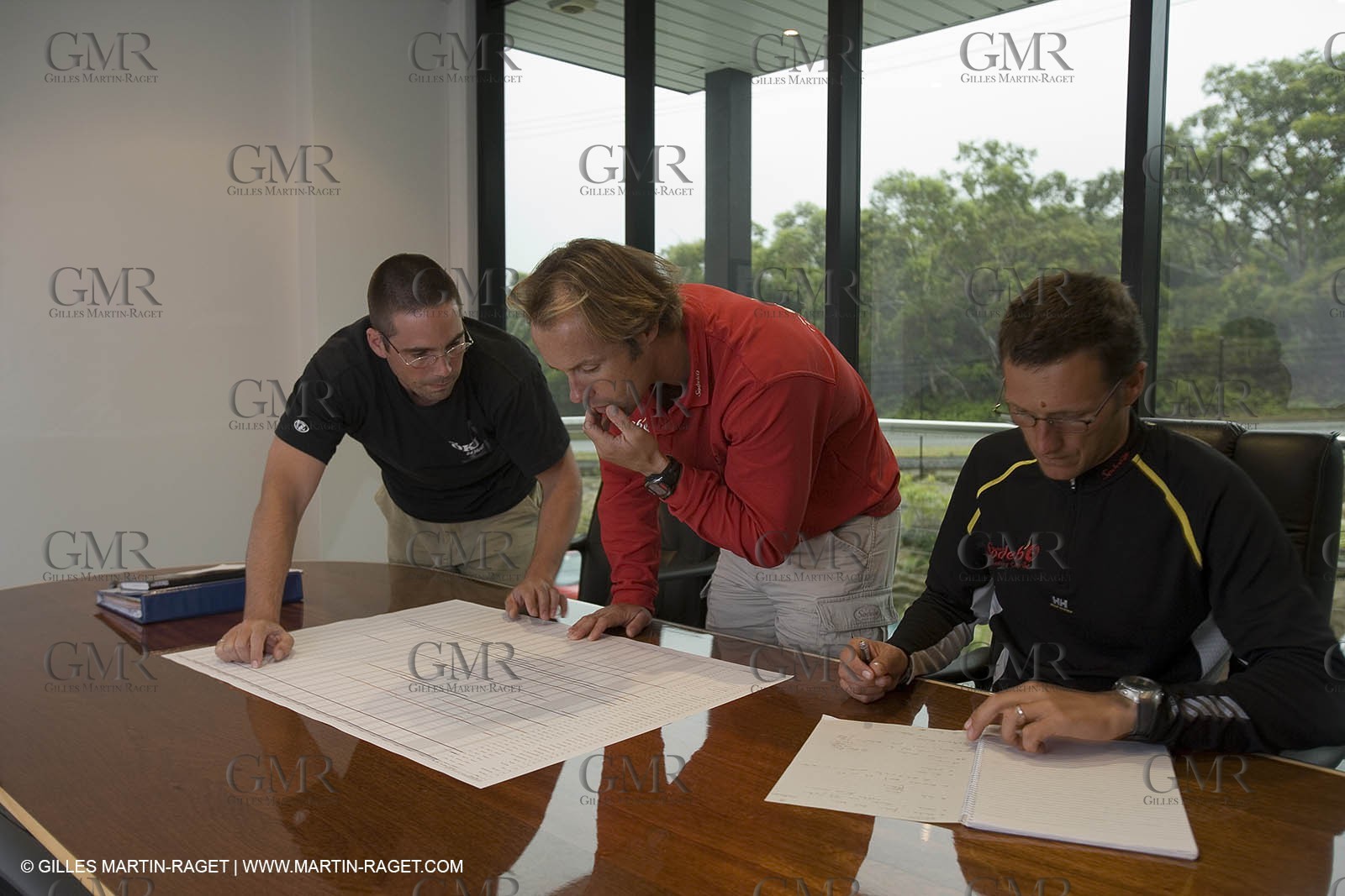 Sydney, Australia, Thomas Coville trimaran Sodebo building at Boat Speed