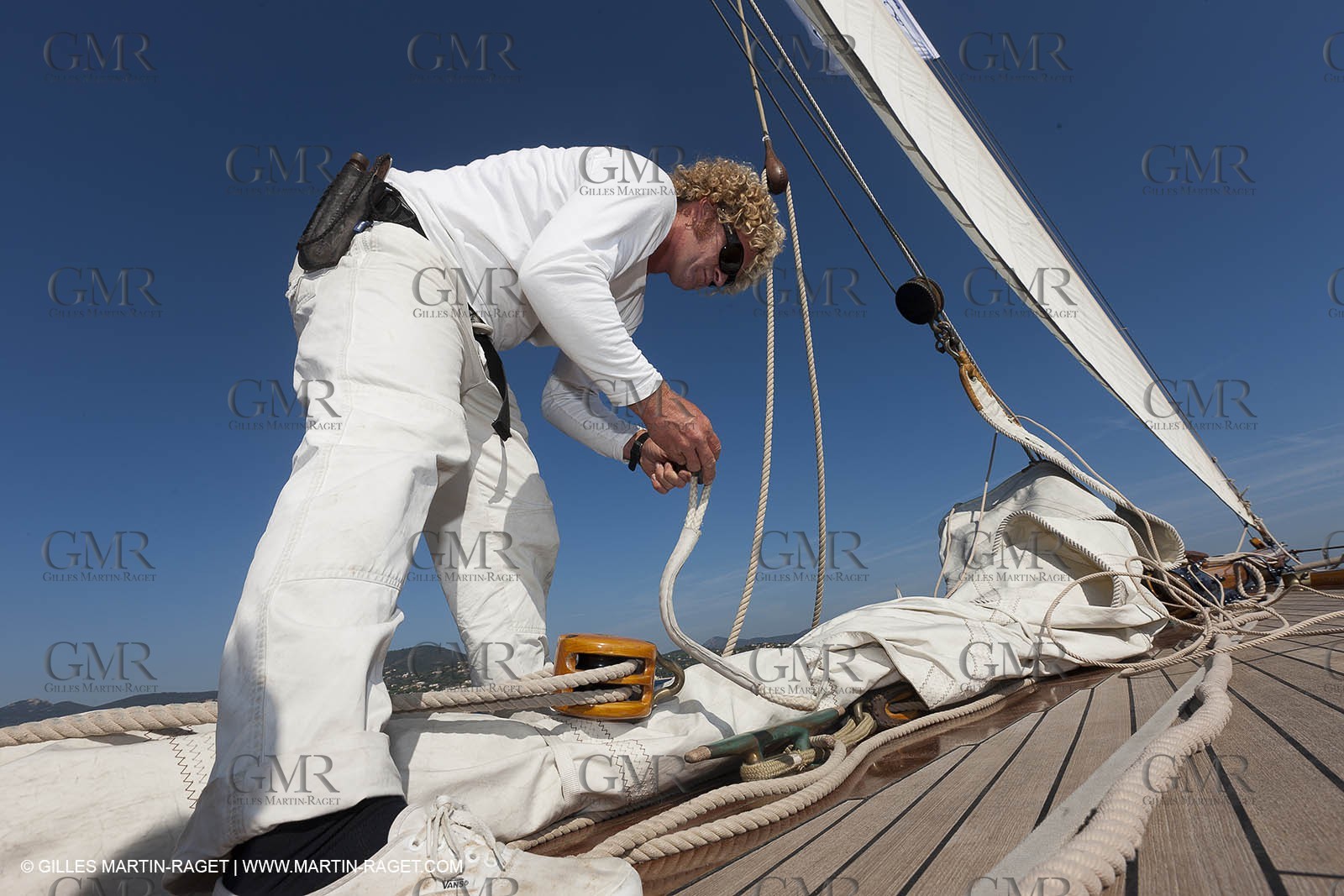01 10 2011 - Saint Tropez (FRA,13) - Voiles de Saint Tropez 2011 - Classic Yachts - Day 5 - Onboard Mariquita