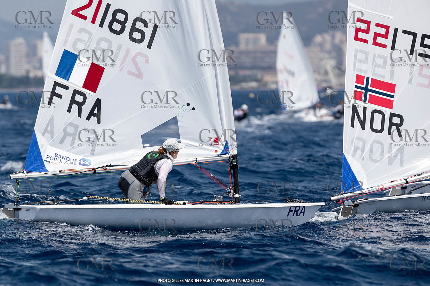 09 07 2023, Marseille (FRA), Paris 2024 Sailing Test Event, Race Day 1,  ILCA 7