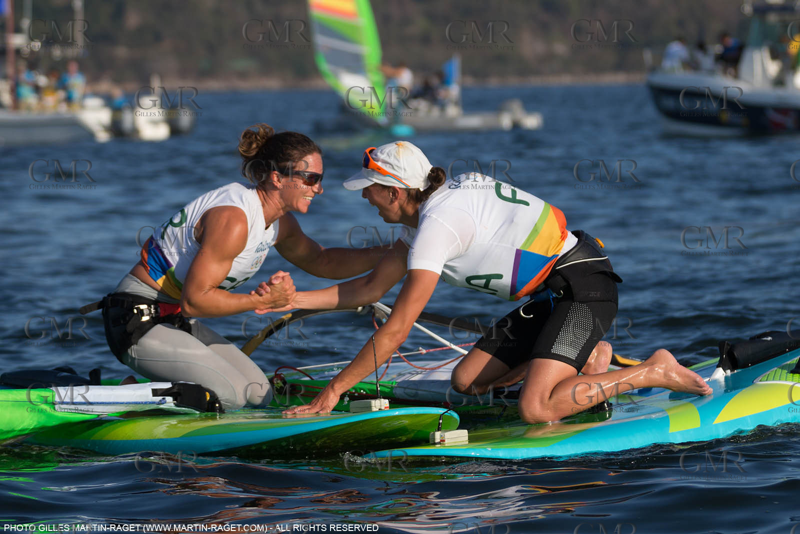 14 08 2016, Rio de Janeiro (BRA), 2016 Olympic Games, Sailing, RSX Women medal race, Charline Picon (FRA), gold medalist