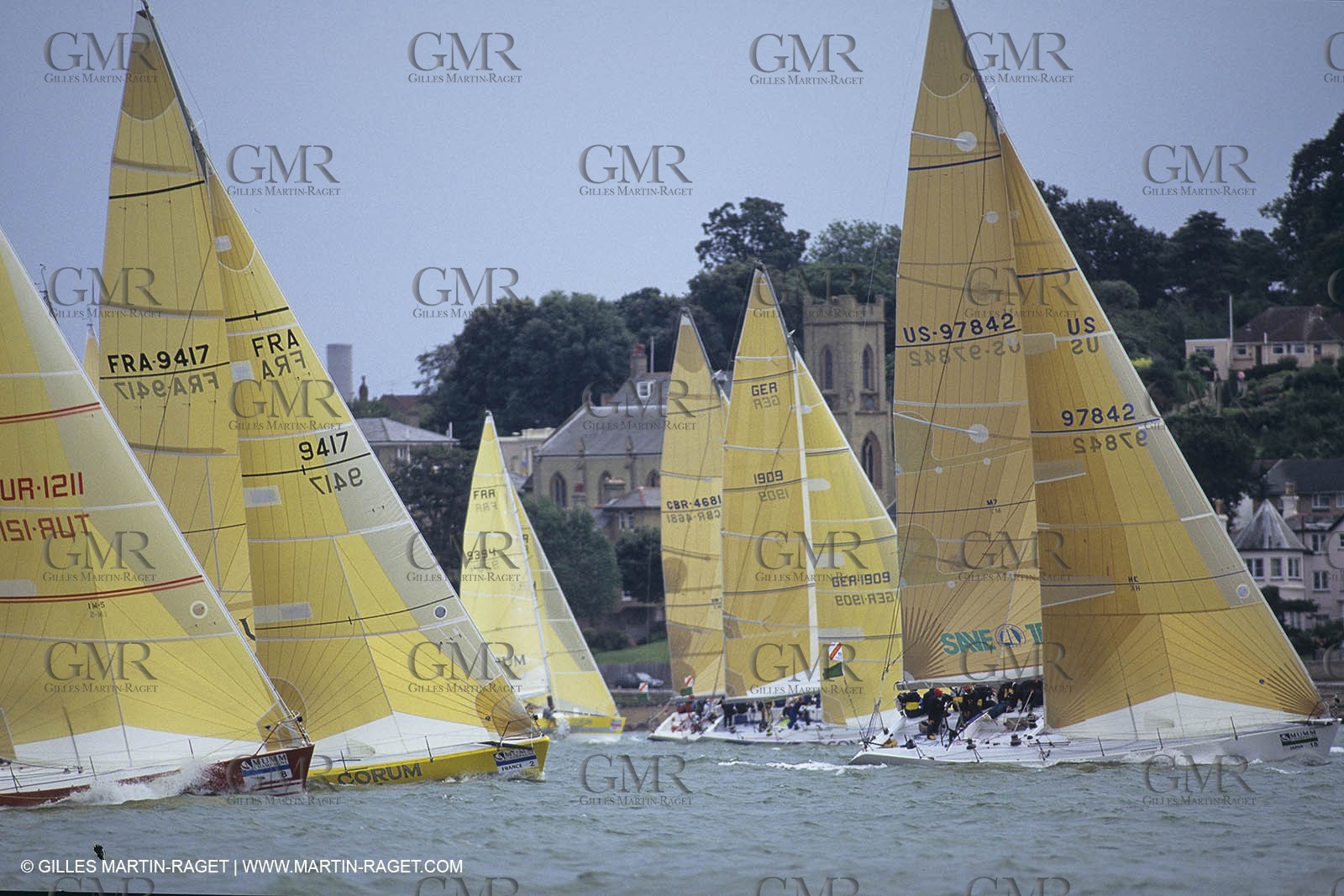 Sailing, Yacht Racing, Admiral's Cup, Cowes Week, Cowes (UK, IOW)