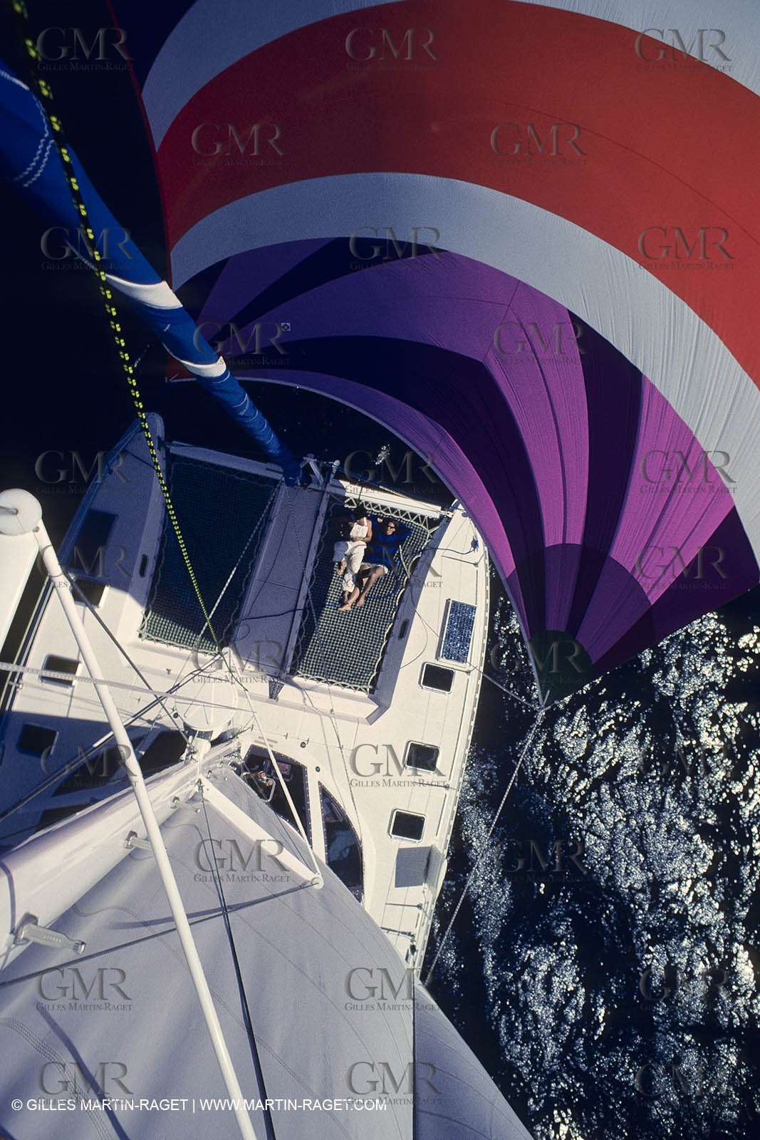 Sailing, cruising, multihulls under sails