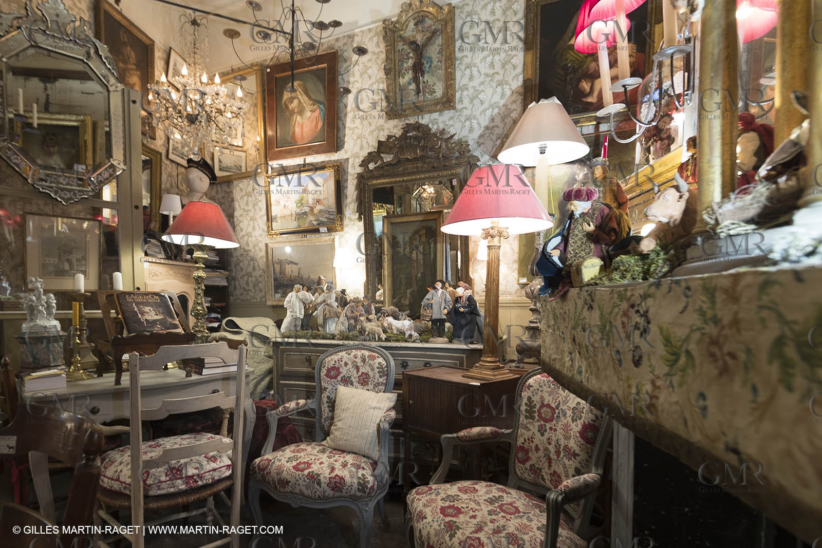 27 01 2018; L'isle sur Sorgue (FRA; 84); Les antiquaires; Crèche et santons de Jean-Jacques Bourgeois