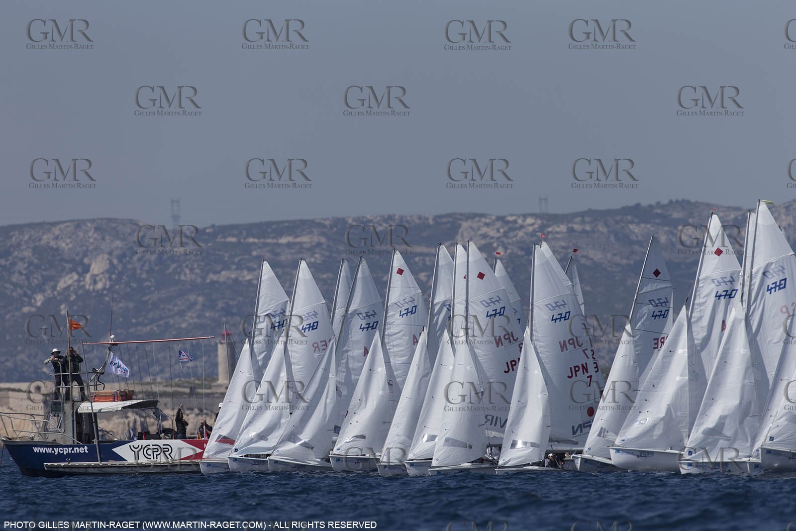 10 04 2015, Marseille (FRA), Yachting Club de la Pointe Rouge - Coupe Internationale de Printemps des 470, Day 3