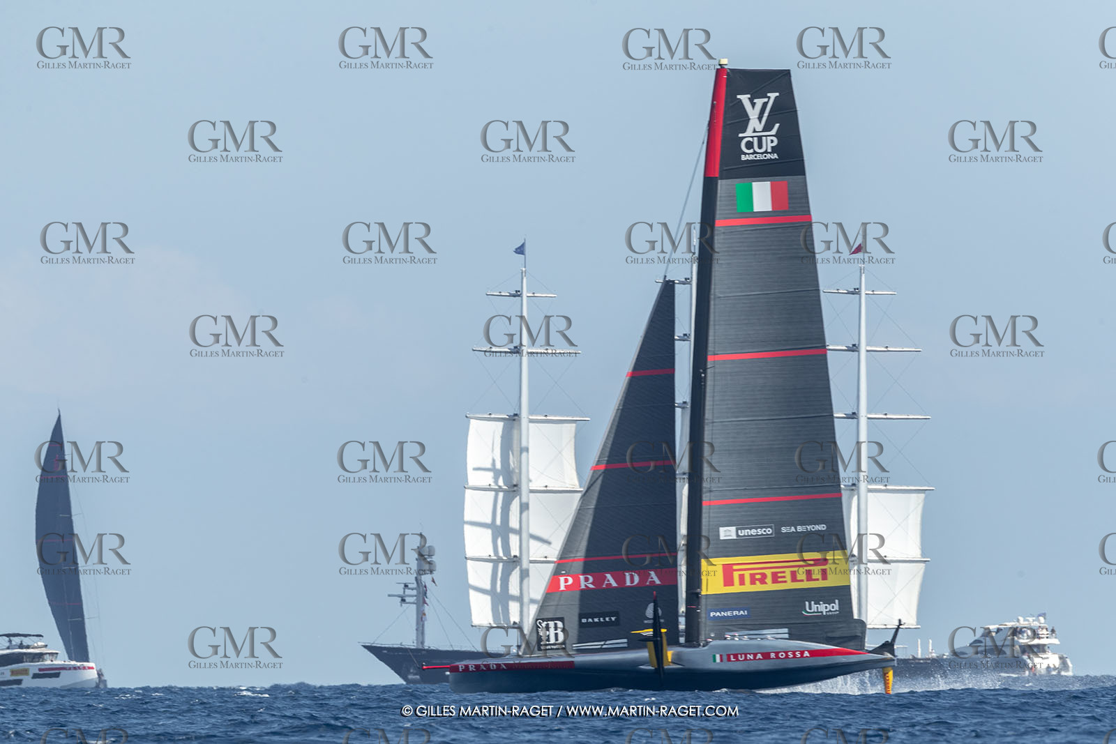 04 10 2024, Barcelona (ESP), 37th America's Cup, Louis Vuitton Cup Final, Race Day 7